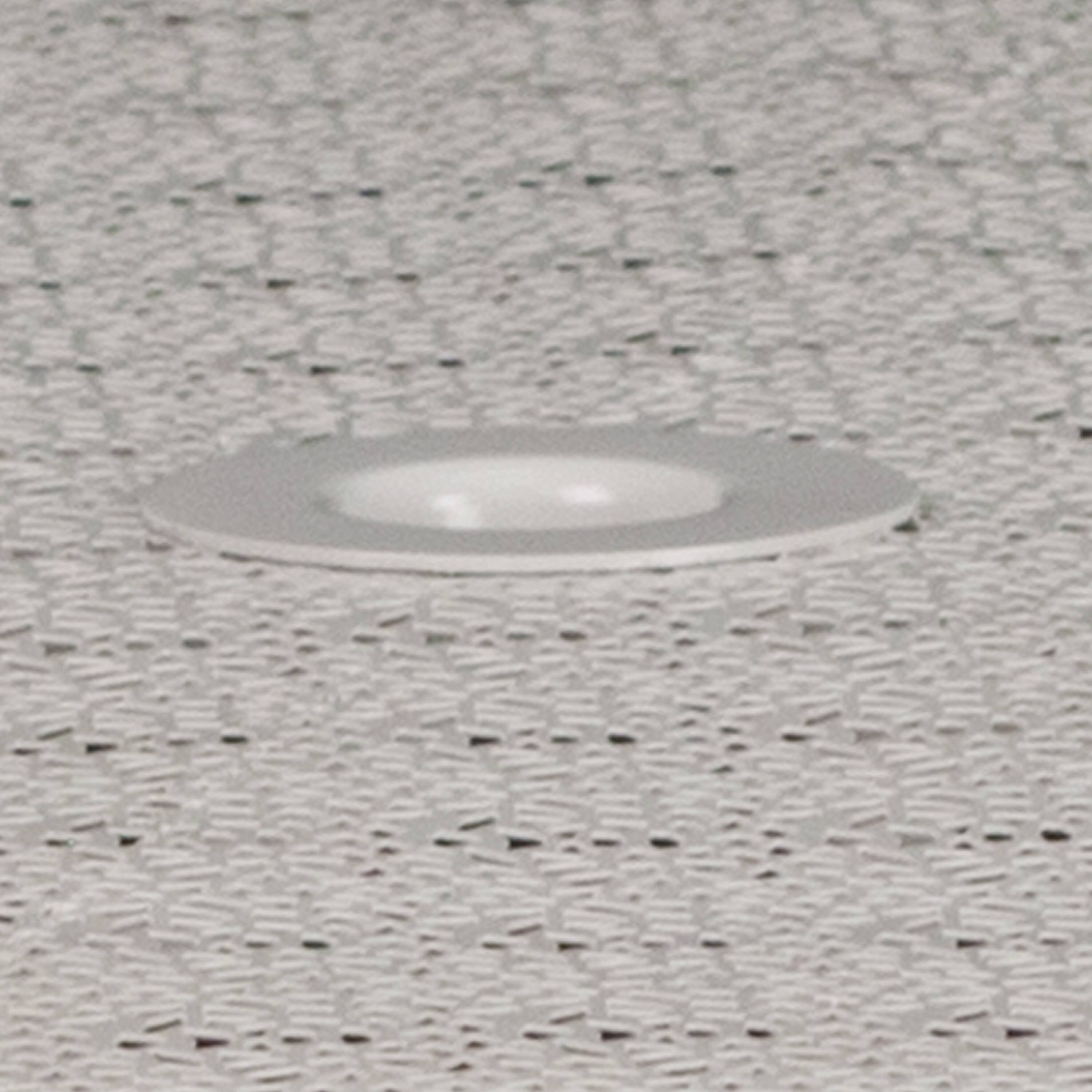 Alt View 7. Emma + Oliver - Commercial Grade 35.25" Round Colorful Metal Garden Patio Table with Umbrella Hole - Light Gray.