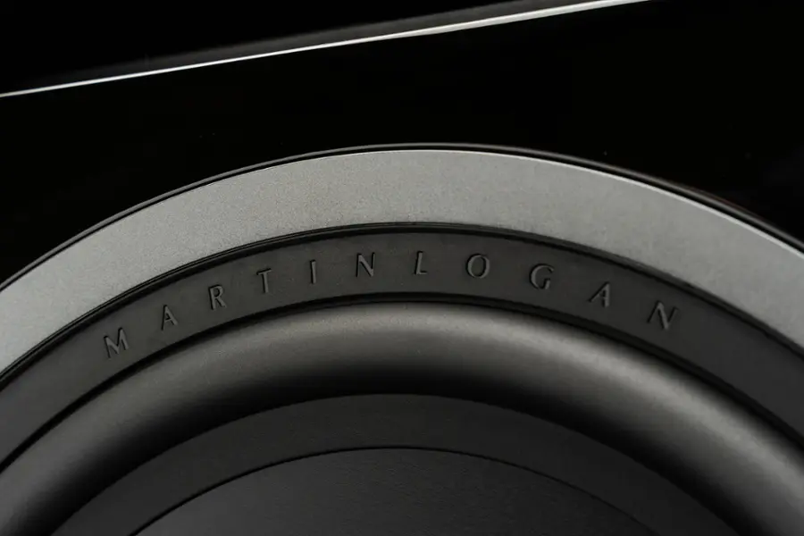 Alt View 15. MartinLogan - Dynamo 12, 12” Sealed, Powered Subwoofer, with Magnitude MT-1.6kW Amplifier, Sub Control App, and Wireless Built-In - Gloss Black.