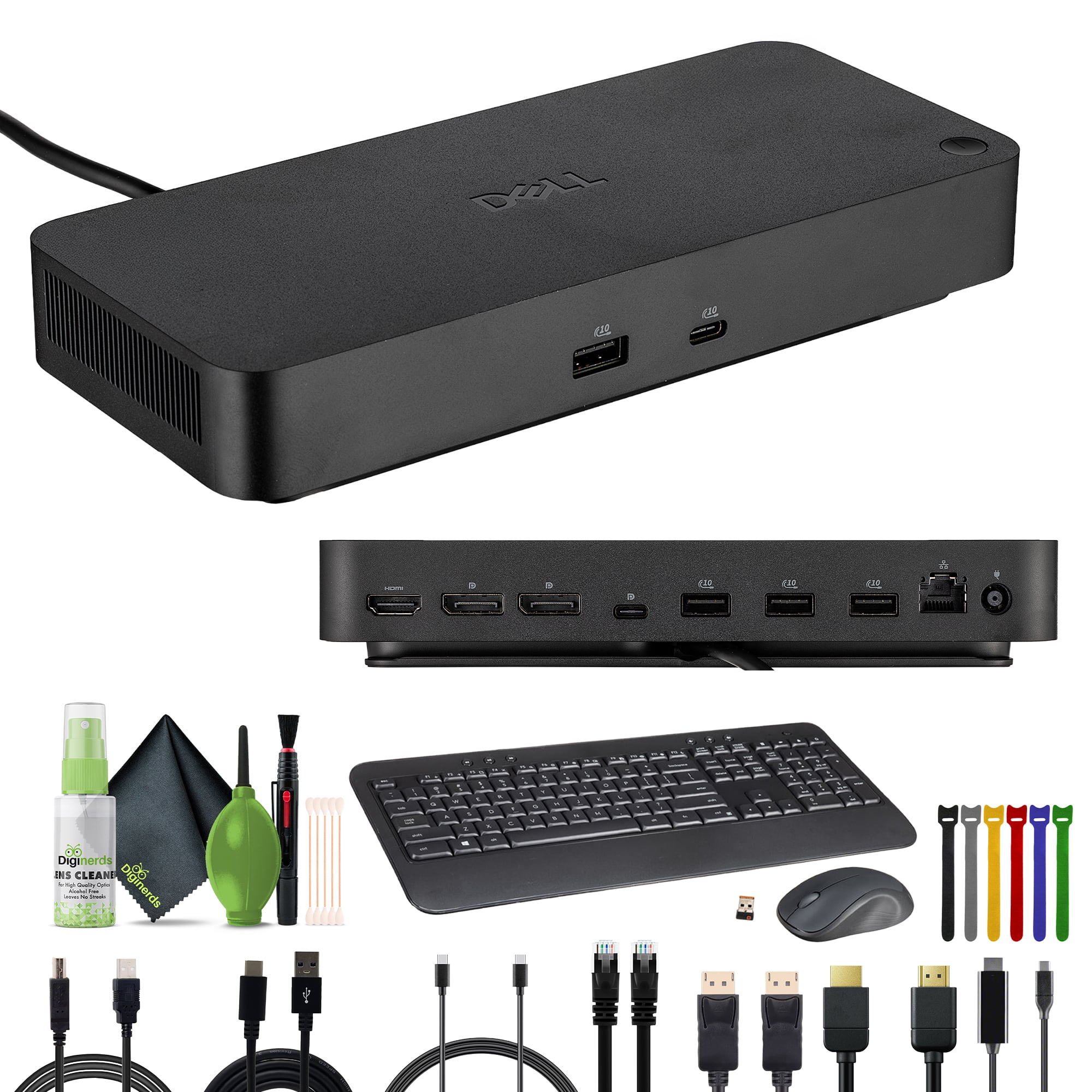 Dell - WD25 Pro Dock – USB-C Docking Station Bundle + Accessories