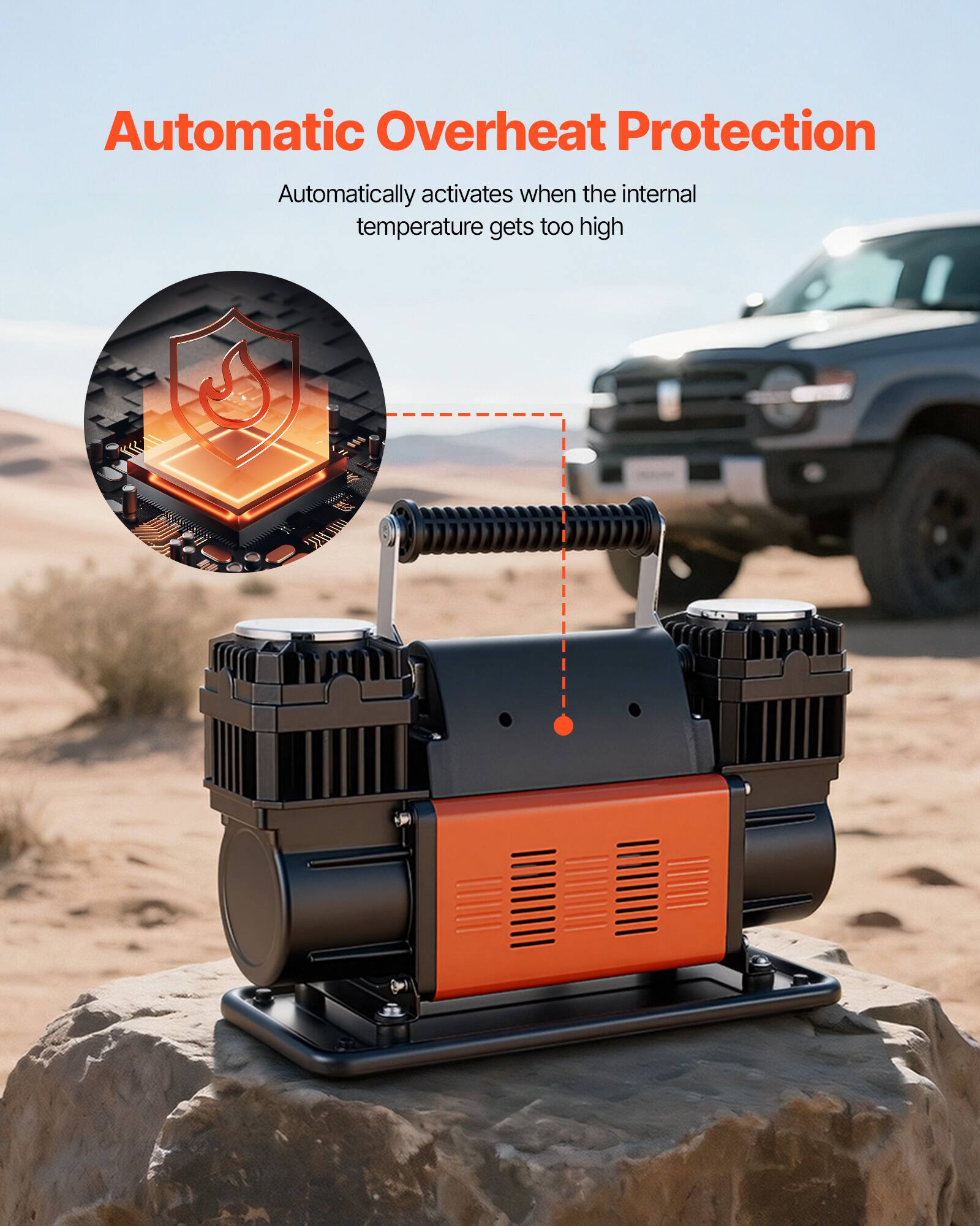 Automatic Overheat Protection  
Automatically activates when the internal temperature gets too high