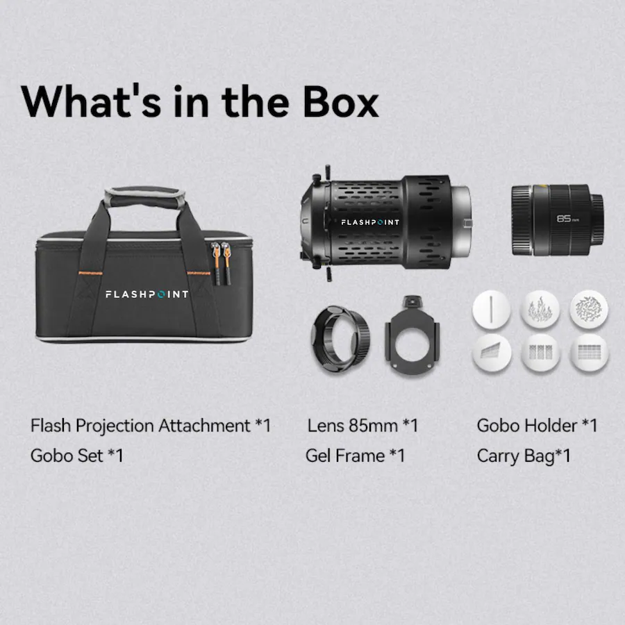 Projector Lens Inside Flashpoint BFP Optical Spot Flash Projection Attachment for Bowens ...