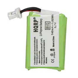 HQRP - 140 mAh Li-Polymer Battery for Plantronics CS540 CS530 CS540A Headset - Replaces 86180-01 84479-01