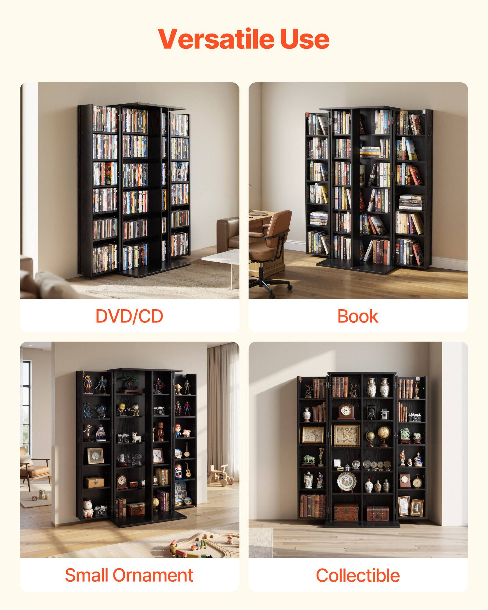 Versatile Use

- DVD/CD
- Book
- Small Ornament
- Collectible