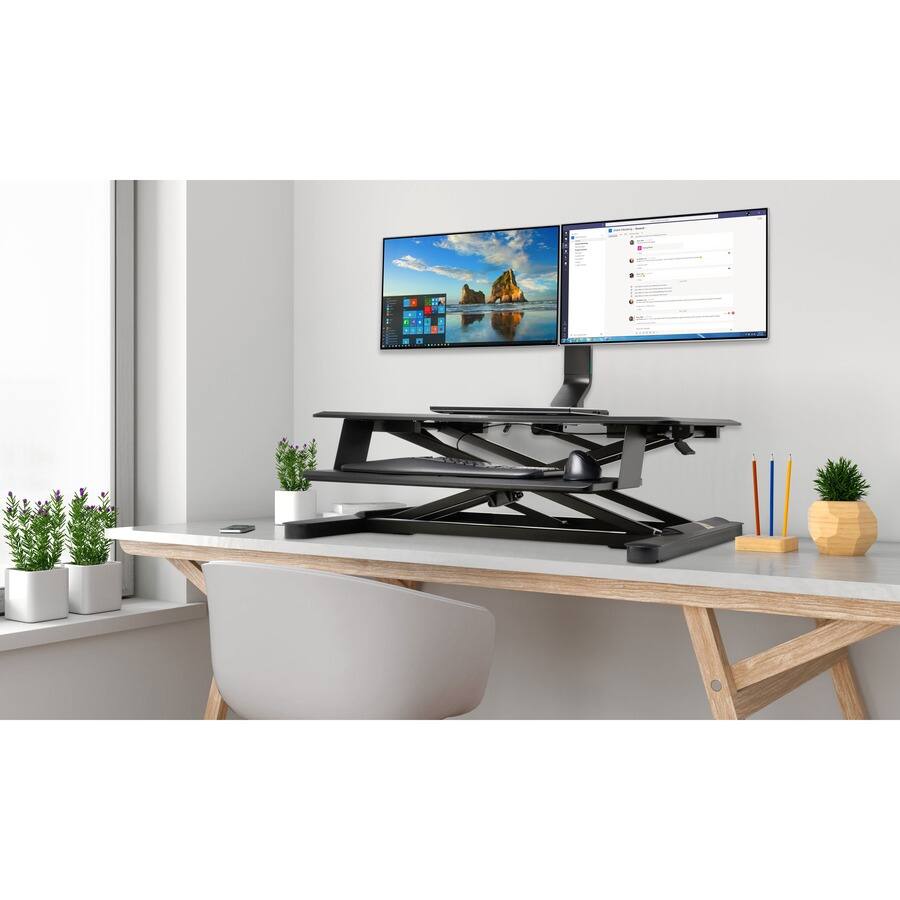 Alt View 5. Kensington - Kensington SmartFit Desk Mount for Monitor - Height Adjustable - 2 Display(s) Supported - 27" Screen Support - 17.60 lb - Unknown.