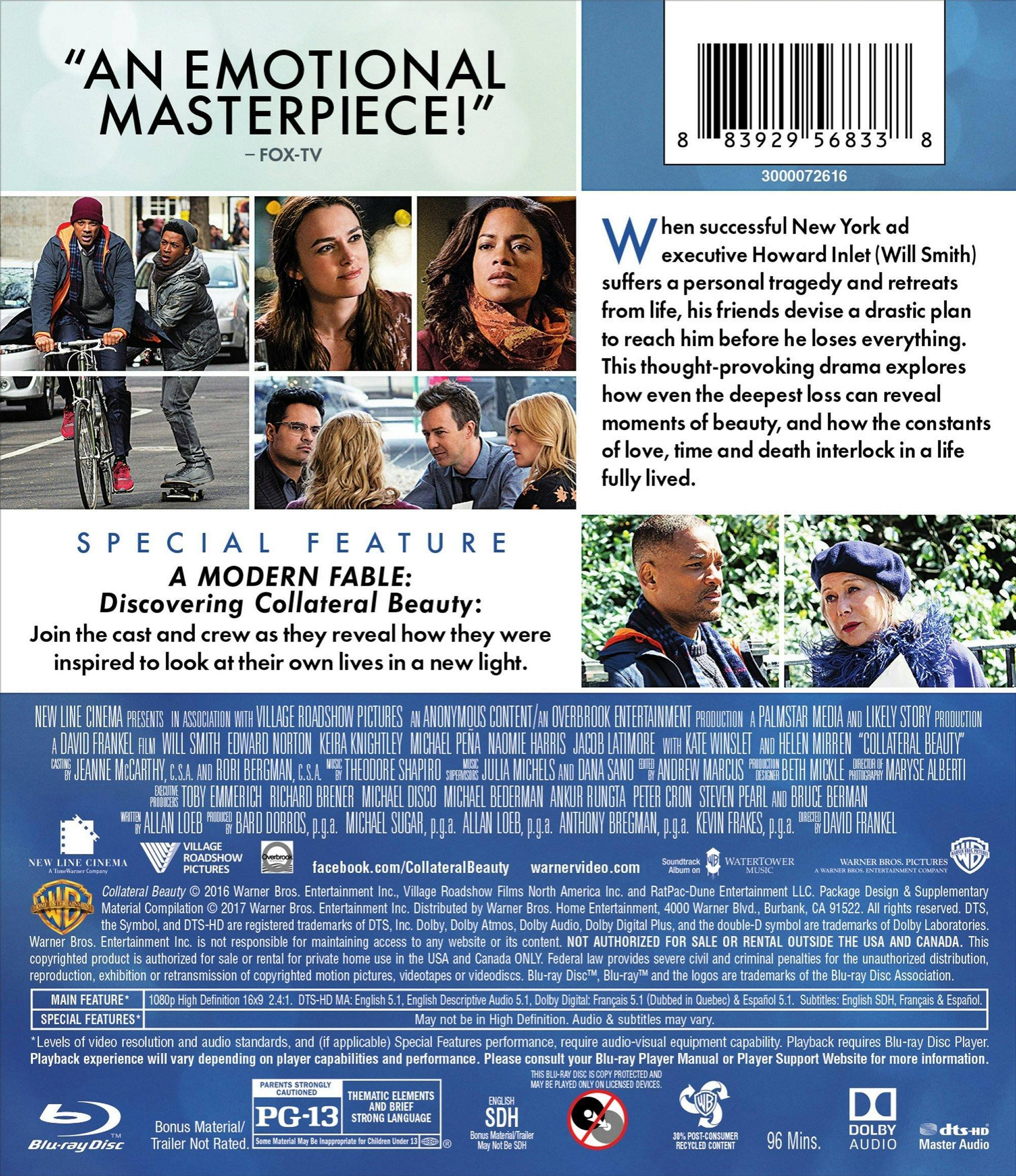 Back. Collateral Beauty [Blu-ray].