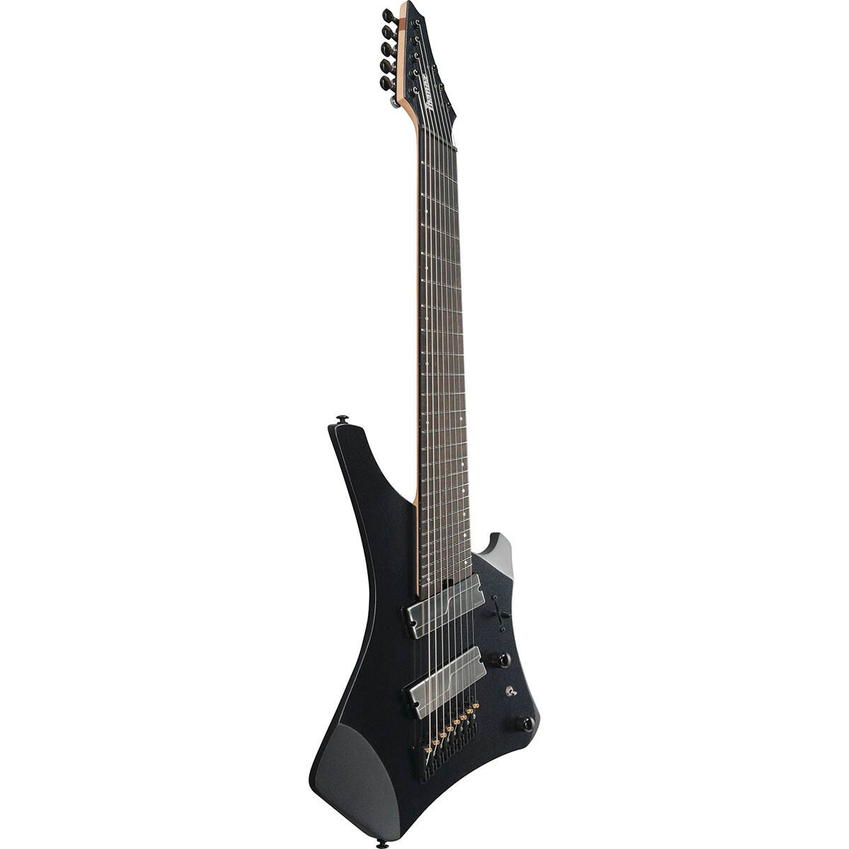 Alt View 2. Ibanez - Ibanez Alpha Series A528 8-String Multi Scale Electric Guitar, Iron Pewter.