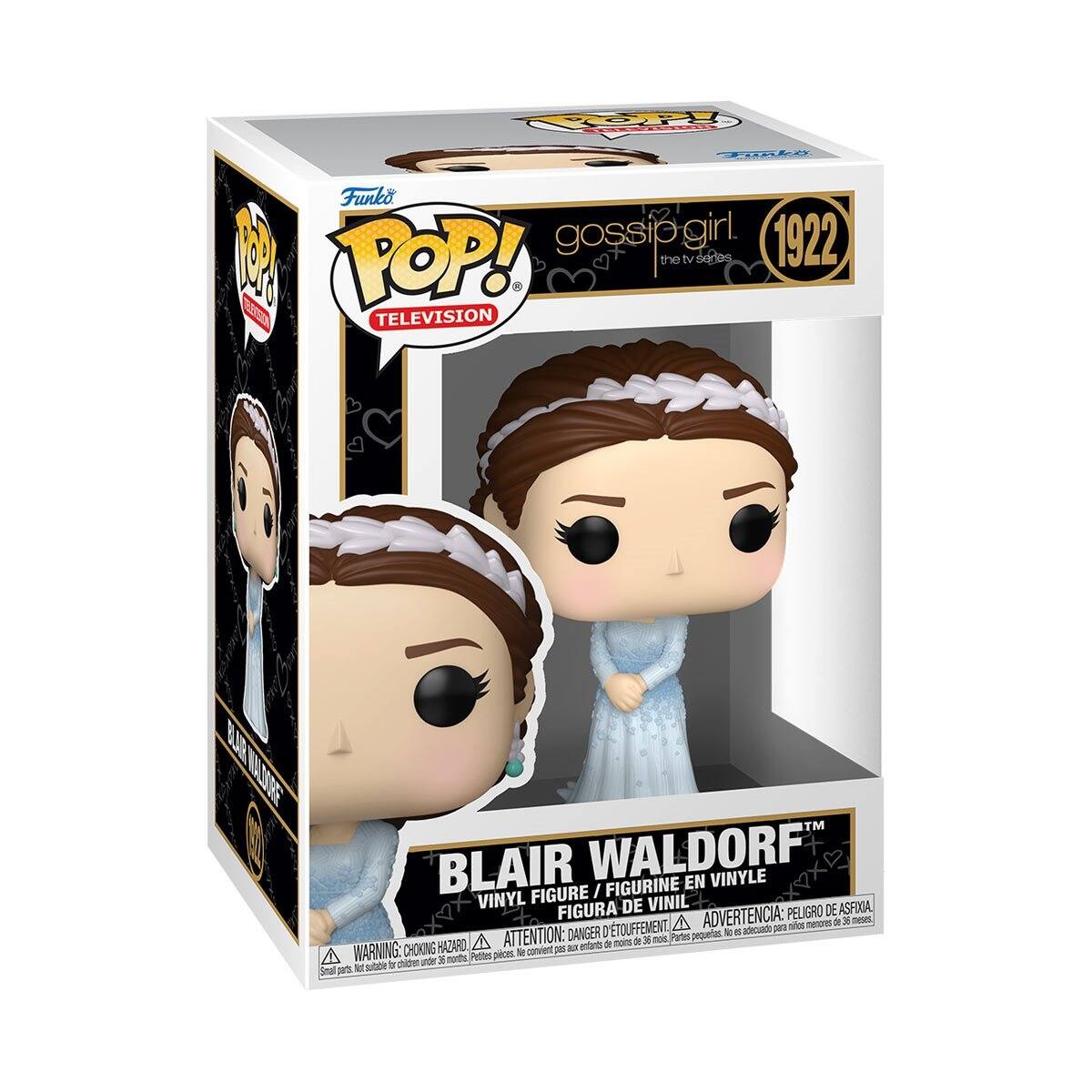 Funko POP! TELEVISION  
gossip girl 1922  
the tv series  

BLAIR WALDORF  
VINYL FIGURE / FIGURINE EN VINYLE / FIGURA DE VINIL  

WARNING: CHOKING HAZARD - Small parts. Not for children under 3 years.  
ATTENTION: PELIGRO DE ASFIXIA - Piezas pequeñas. No es adecuado para niños menores de 3 años.