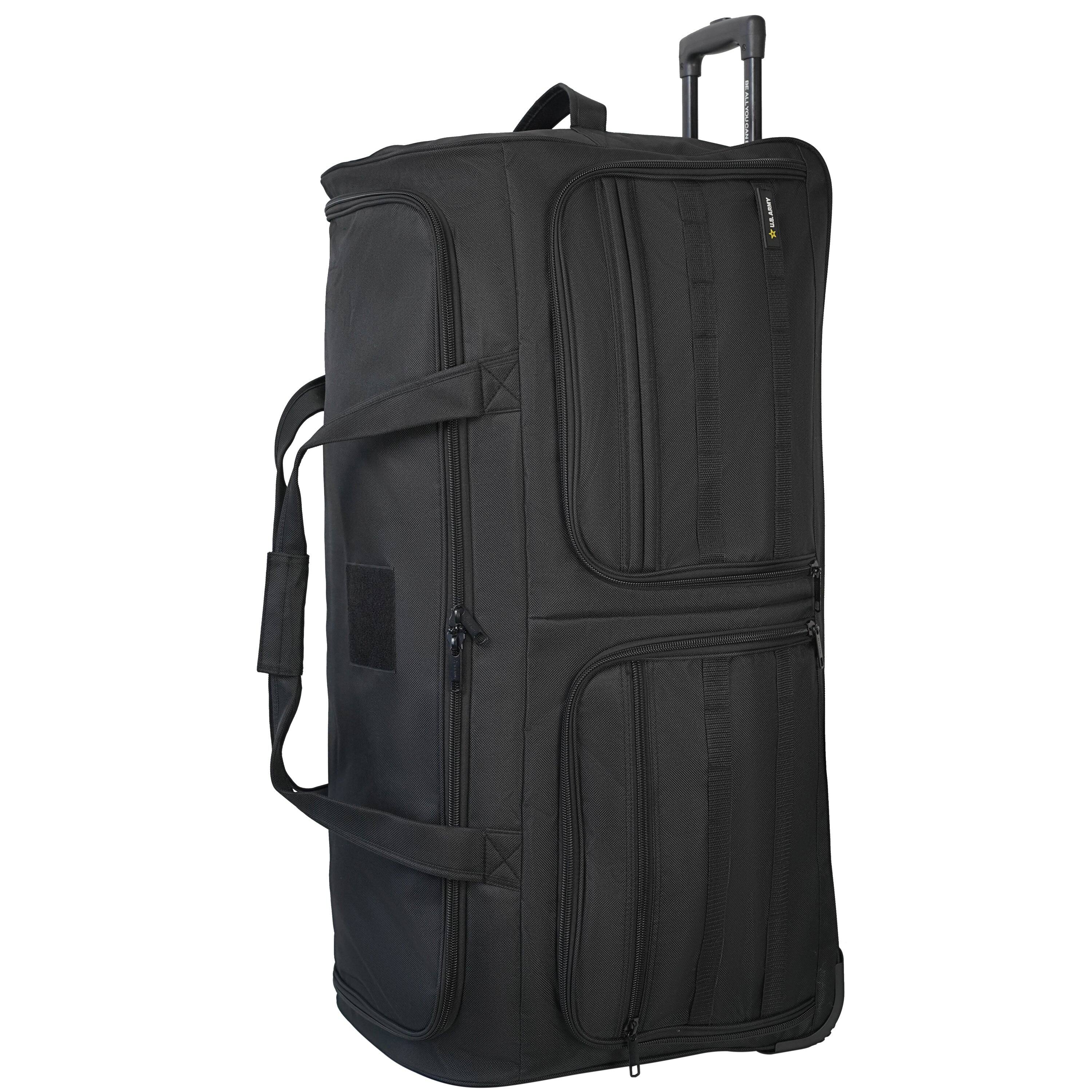Front. US Army - ROMEO 36-inch XL Tactical Rolling Duffel - BLACK.