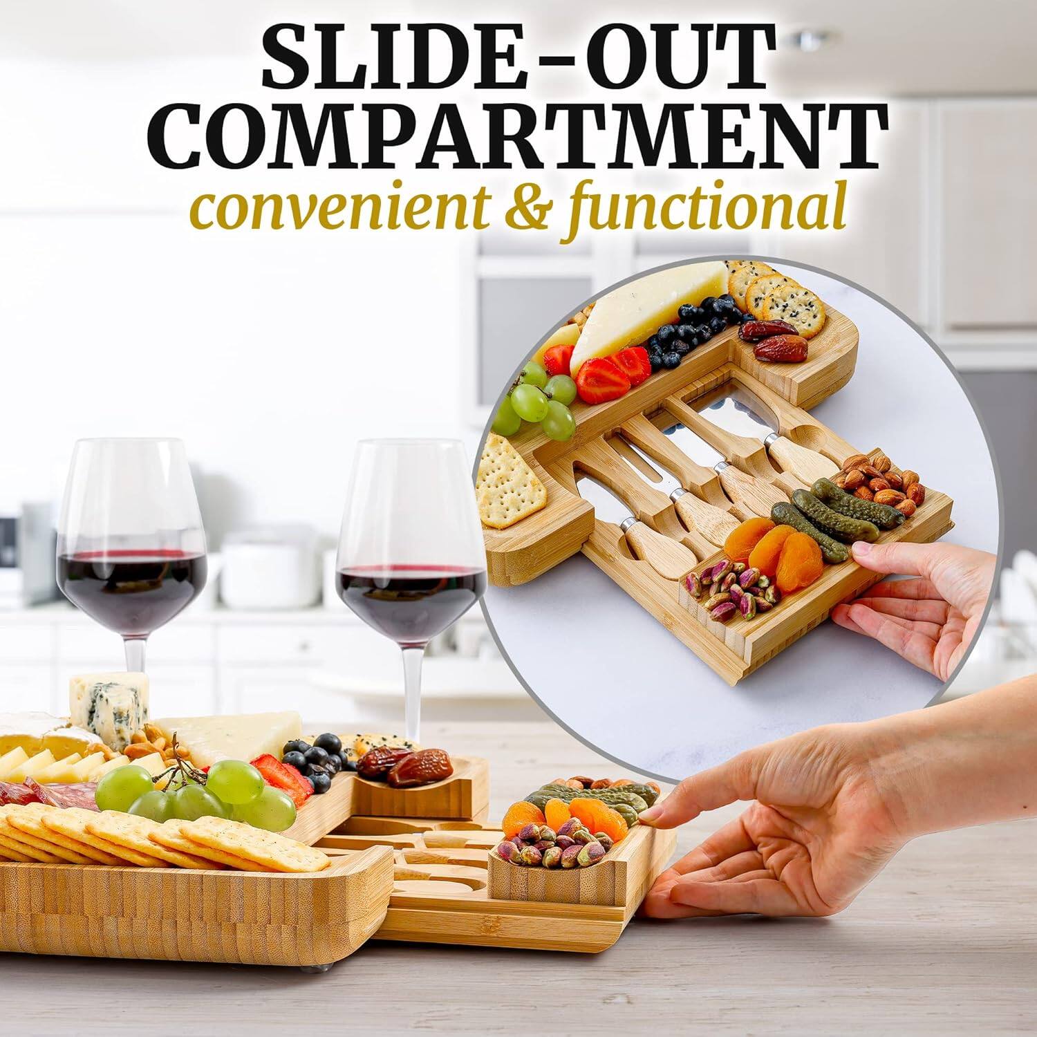 SLIDE-OUT COMPARTMENT  
convenient & functional