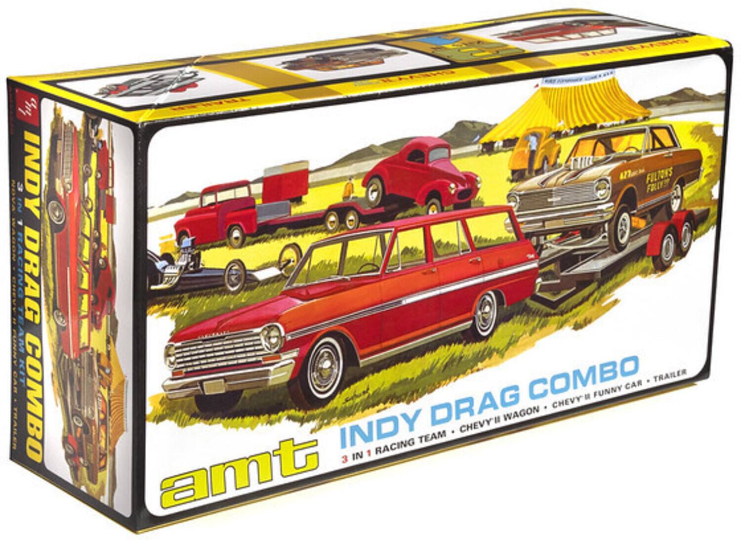 INDY DRAG COMBO  
3 IN 1 RACING TEAM - CHEVY WAGON - CHEVY FUNNY CAR - TRAILER  
amt  
FULTON'S FOLLY