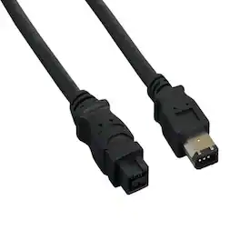 Sanoxy - 3ft IEEE 1394b FireWire 800 9-pin to 6-pin - Black