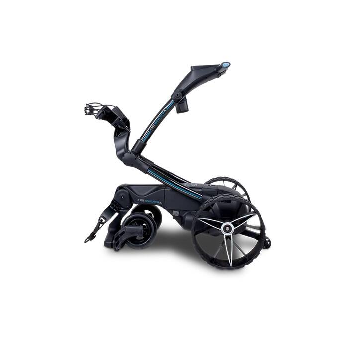 Back. MGI - MGI Navigator Ai GPS+ Electric Golf Remote Control Push Cart - Plays 36 Holes with 4" Full-Color Touchscreen Display - Black.