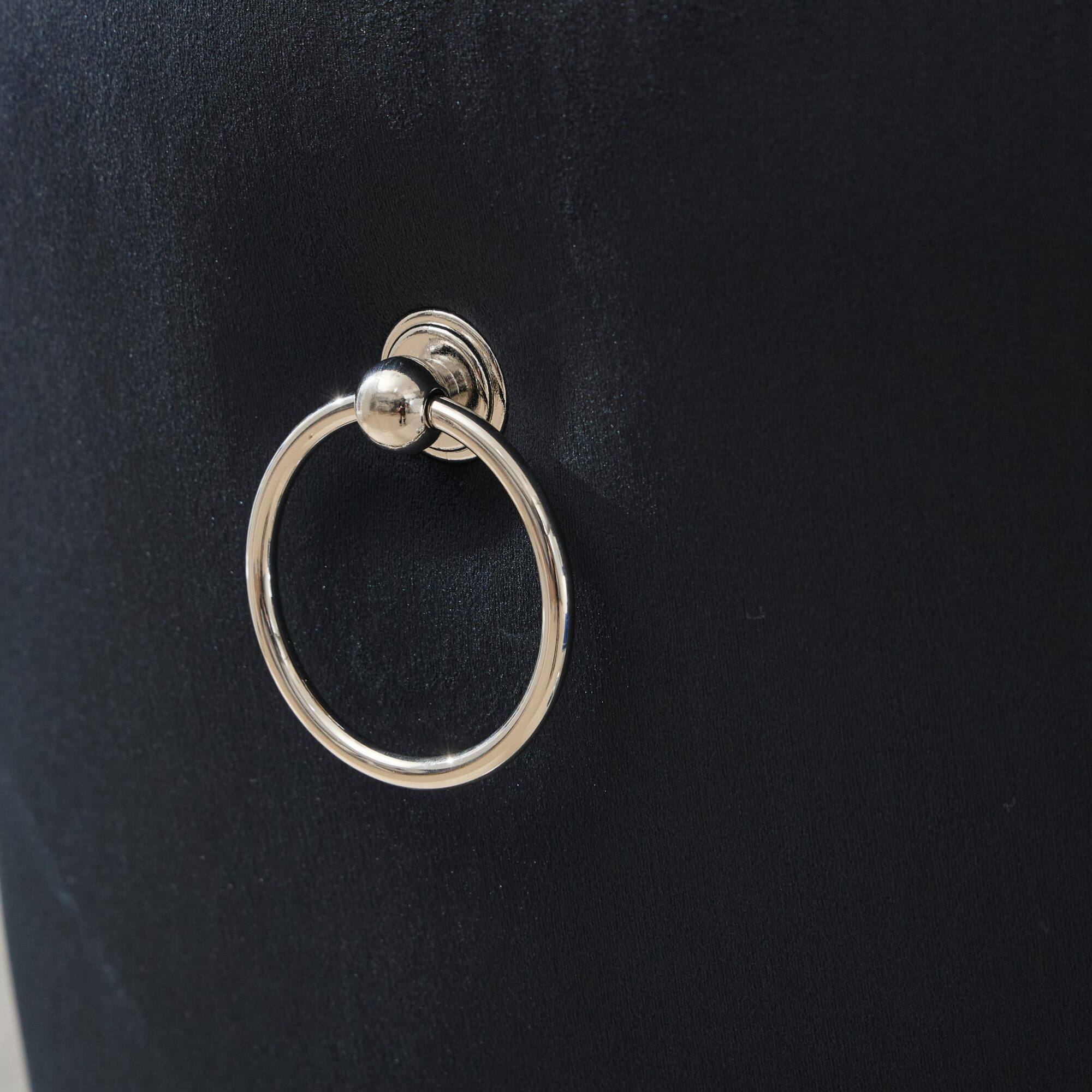 Alt View 6. GOODSILO - Adjustable Height Swivel Barstools with Velvet Upholstery and Chrome Base - Set of 2 for Home Bars and Kitchen Islands - Black.