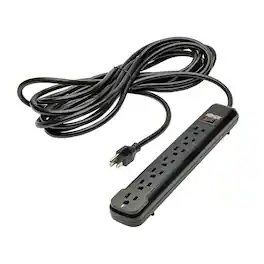 Tripp Lite - Power It! Power Strip 7 Outlets 25-Ft Cord PS725B - Black