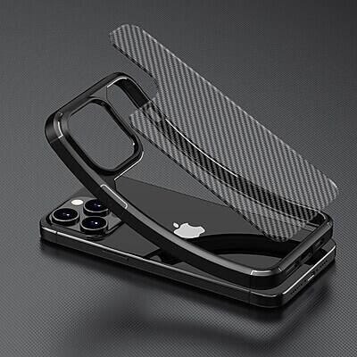 Alt View 8. SaharaCase - SaharaCase Rugged Case for iPhone 15 Pro Max with Glass Screen, Camera Protector, Shock Absorbing - Black.