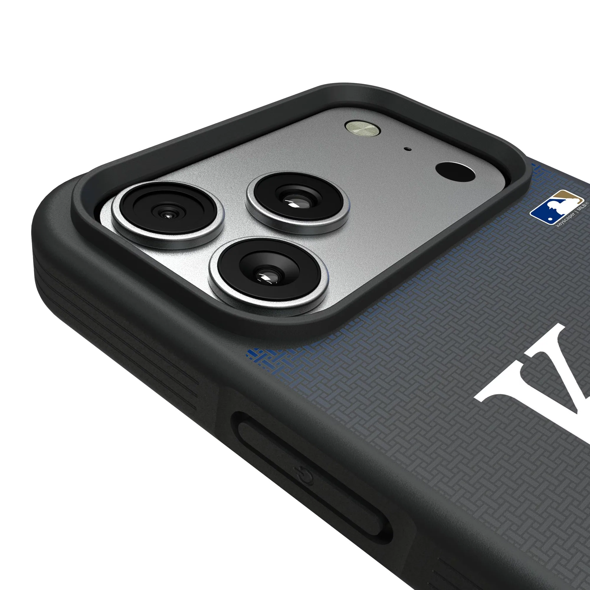 Alt View 2. Keyscaper - Kansas City Royals Bump Case with 8.2ft Drop Protection - 13 Pro Max - Black.