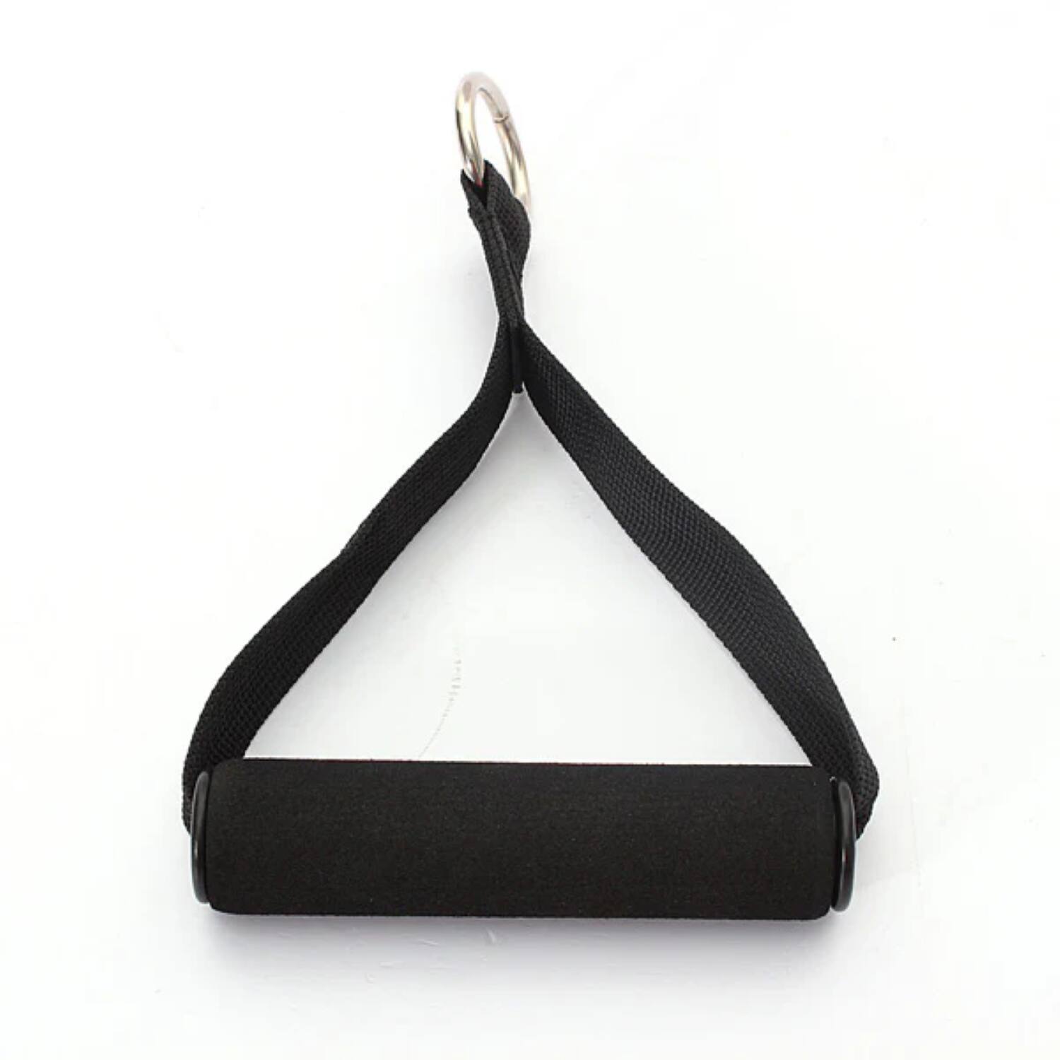 Alt View 1. Power Systems - Single-Grip Handle Strap – Cable Machine Attachment with Neoprene Grip - Black.