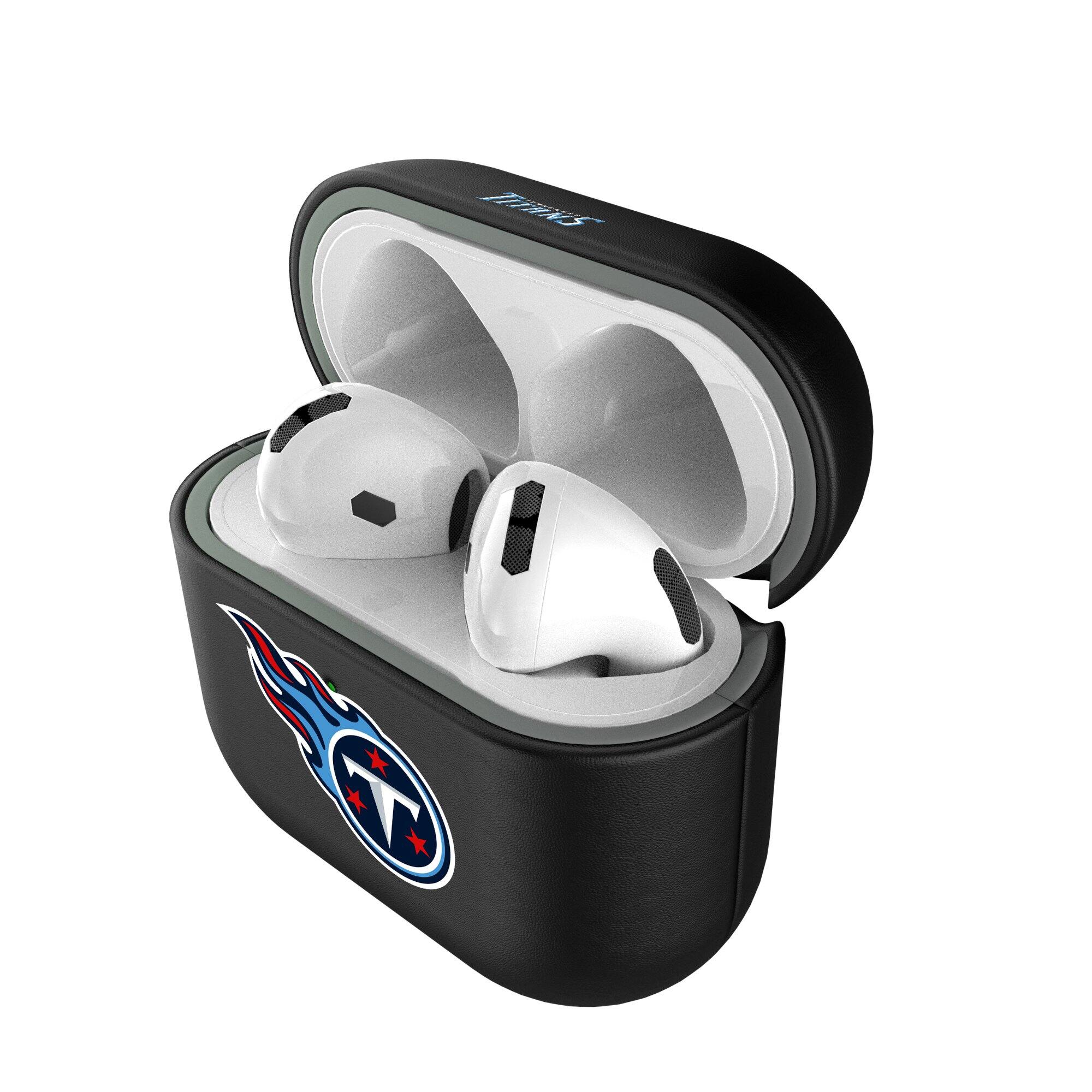 Alt View 3. Keyscaper - Tennessee Titans Tennessee Titans Insignia AirPods 4th Generation Case Cover - No Size - Black.