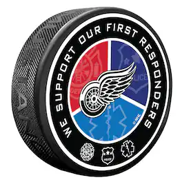 Mustang Drinkware - Detroit Red Wings First Responders Puck - Multicolor