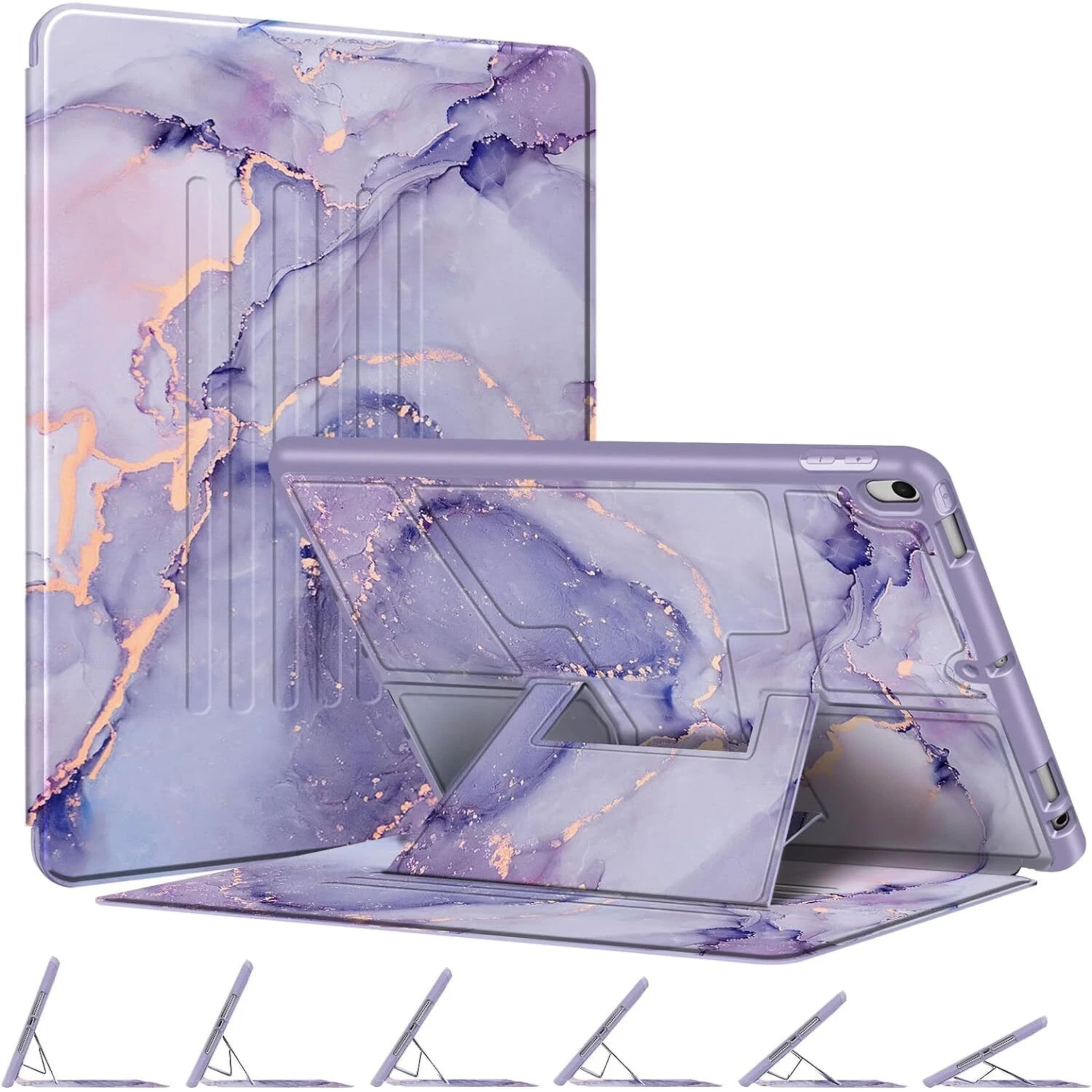 Kitcheniva - Magnetic Folio Stand Case For iPad Air 10.5 Inch 3rd Gen 2019 And iPad Pro 10.5 Inch 2017 - Lilac Marble