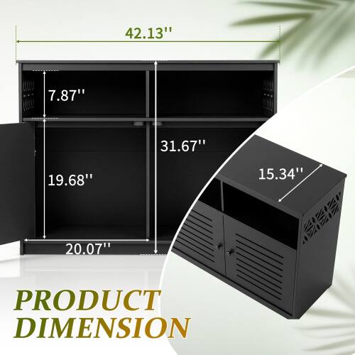 42.13" 7.87" 31.67" 19.68" 15.34" 20.07"  
PRODUCT DIMENSION