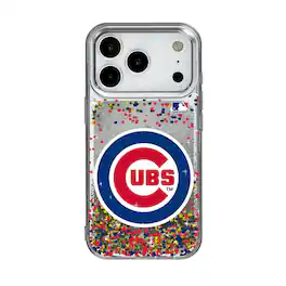 Keyscaper - MLB - Chicago Cubs Glitter Confetti iPhone Case - 13 - Multicolor