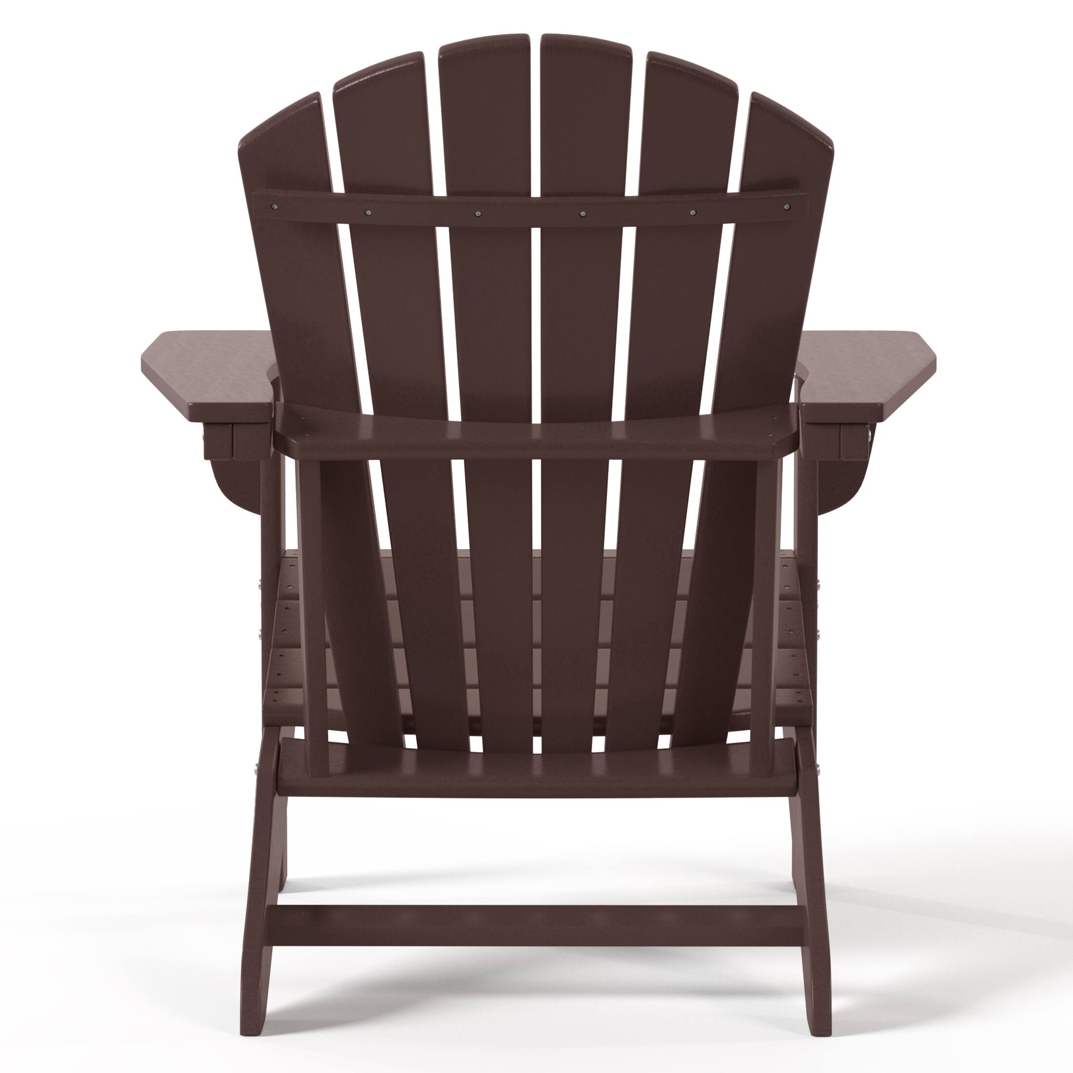 Alt View 2. WestinTrends - WestinTrends Dylan Outdoor Adirondack Chair (Set of 2) - Dark Brown.