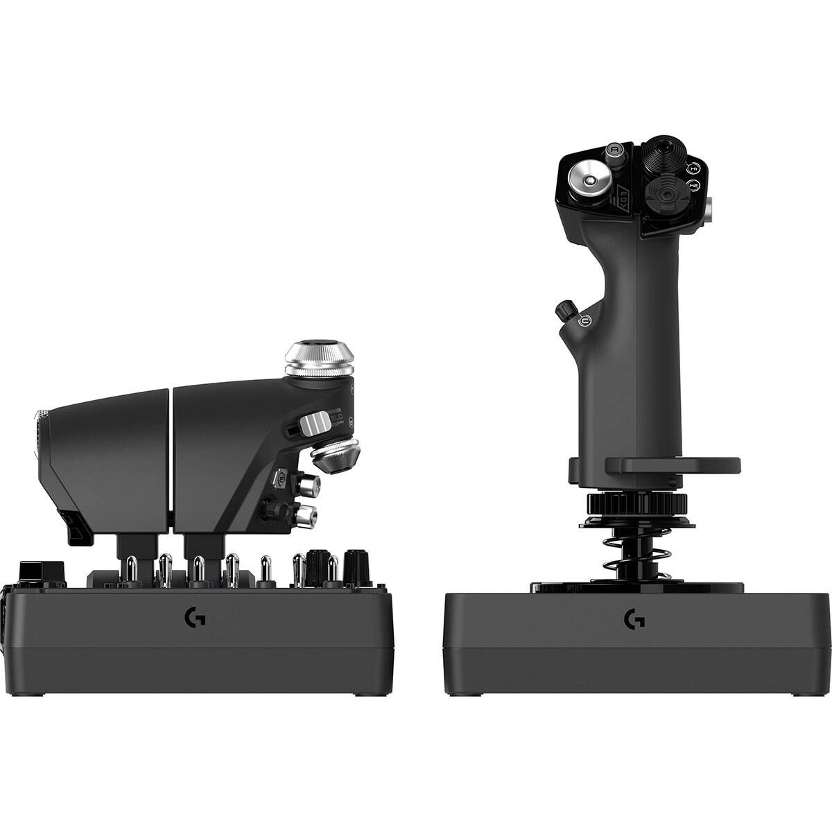 Alt View 1. Logitech - Logitech X56 HOTAS Microsoft Flight Simulator RGB Dual-Throttle and Joystick - Black.