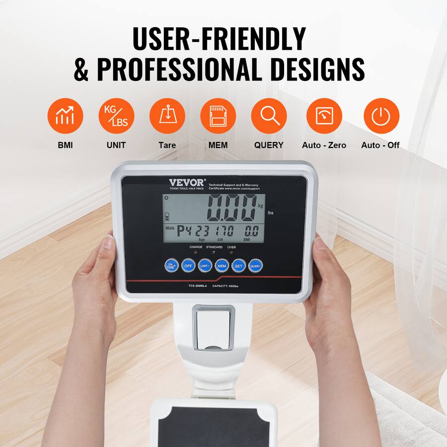 VEVOR Medical Digital Scale, Professional Physician Scale for Weight ...