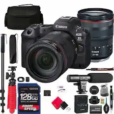 Canon EOS R5 Mark LENS CANON 24-105 5 GOS RS O. 1200X 128GB GB ZOOM SPEED