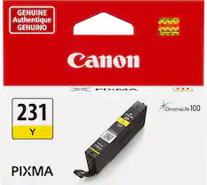 GENUINE Authentique GENUINO anon Canon Canor Canon PIXMA 231 231 Y PIXMA 231 Canon Y <Y> CU-21 Yellow ink Frank Canon ChromaLife 100