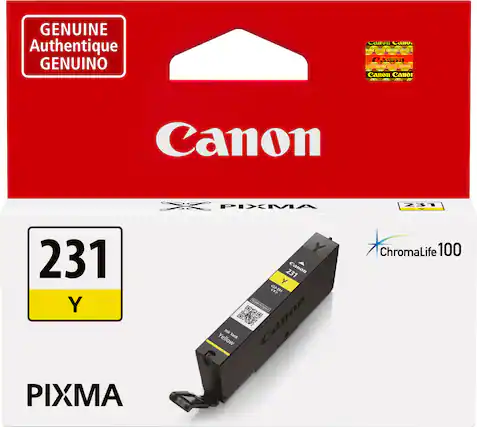 GENUINE Authentique GENUINO anon Canon Canor Canon PIXMA 231 231 Y PIXMA 231 Canon Y <Y> CU-21 Yellow ink Frank Canon ChromaLife 100