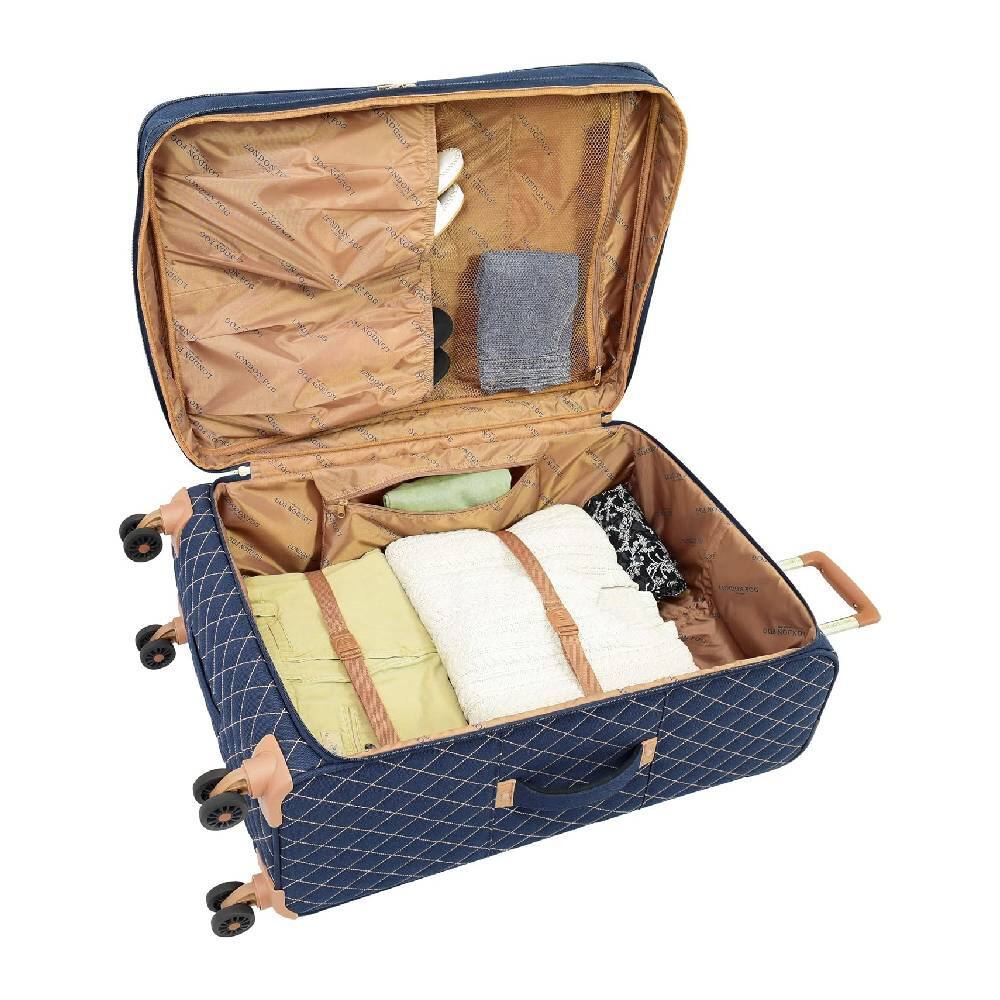 Alt View 1. Circus Cirle - Circus Cirle 4-Piece Navy Queensbury Expandable Luggage Set - Blue.