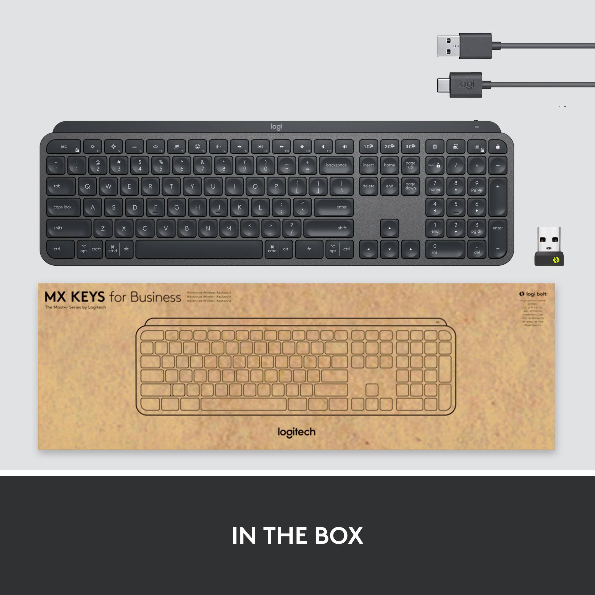 logi - a . . . - . - - - - - + - - - - - - . - . E 1P SEP = i - - - . 2 . 1 I 4 % a . d & : a I . . 0 . - bcopa - - page - - 1 - G W E a T r U I O P I I I I   nelata  s - I ! 5 5 2 - - lE A S D : 0 H  K 1 1 . - 4 - 5 E . n Z x C V  N M . . 7  an I and I ! - - atE c - ogm . c an  - al - - gm TN 0 - d - MX KEYS for Business  The Mauno Secies ou Logiach - logi - logitech IN THE BOX