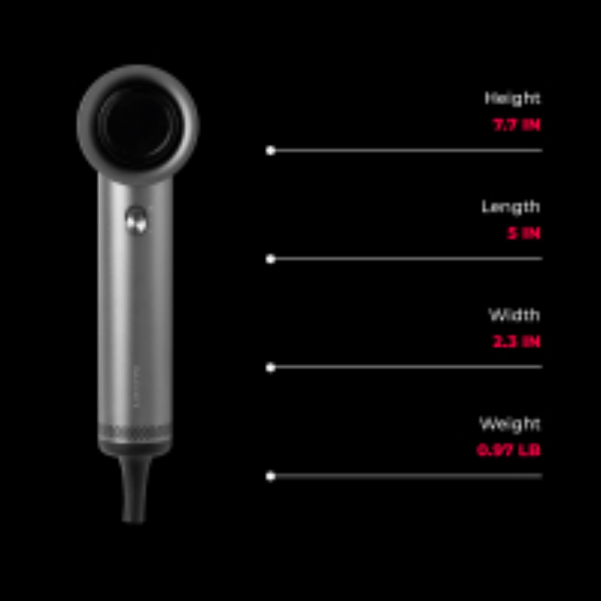 Height 7.7 IN  
Length 5 IN  
Width 2.3 IN  
Weight 0.97 LB