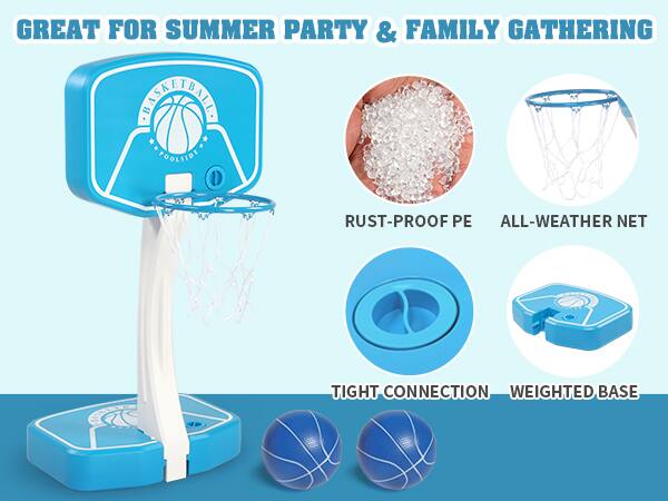 GREAT FOR SUMMER PARTY & FAMILY GATHERING

- RUST-PROOF PE
- ALL-WEATHER NET
- TIGHT CONNECTION
- WEIGHTED BASE