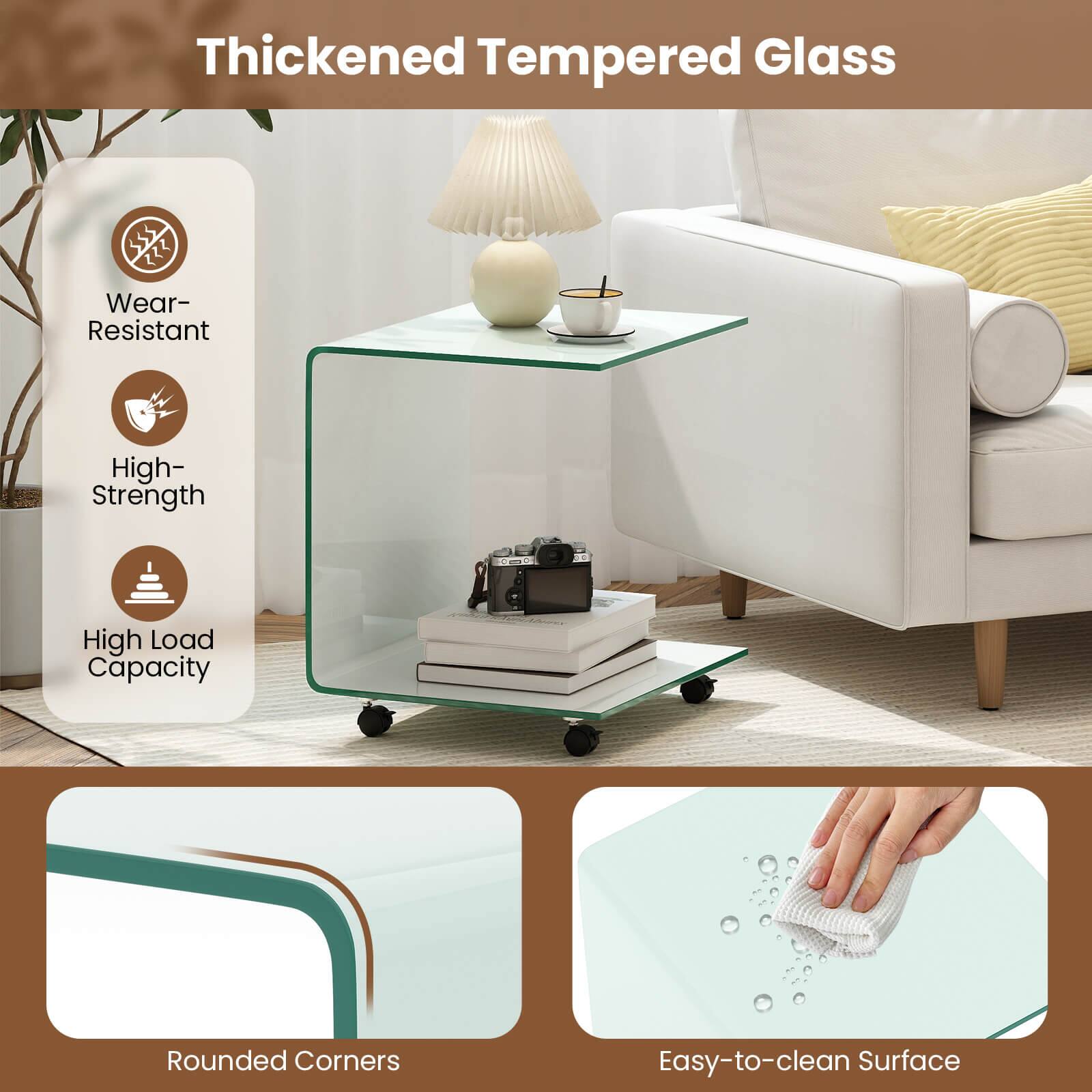 Thickened Tempered Glass

- Wear-Resistant
- High-Strength
- High Load Capacity
- Rounded Corners
- Easy-to-clean Surface