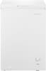 Front. Insignia™ - 3.5 Cu. Ft. Garage-Ready Chest Freezer - White.