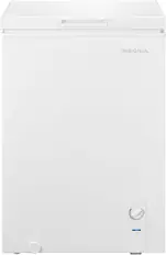 Front. Insignia™ - 3.5 Cu. Ft. Garage-Ready Chest Freezer - White.