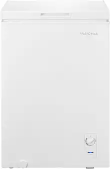 Insignia™ - 3.5 Cu. Ft. Garage-Ready Chest Freezer - White