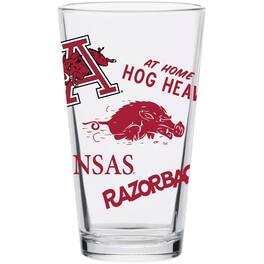Indigo Falls - Arkansas Razorbacks 16oz. Medley Vintage Pint Glass - Multicolor