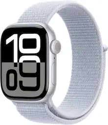 Silver - Aluminum - Sport Loop - Blue Cloud
