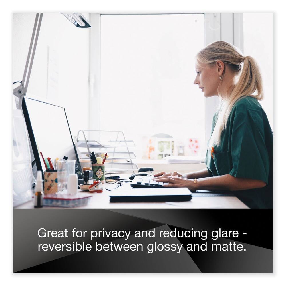 Great for privacy and reducing glare - reversible between glossy and matte.