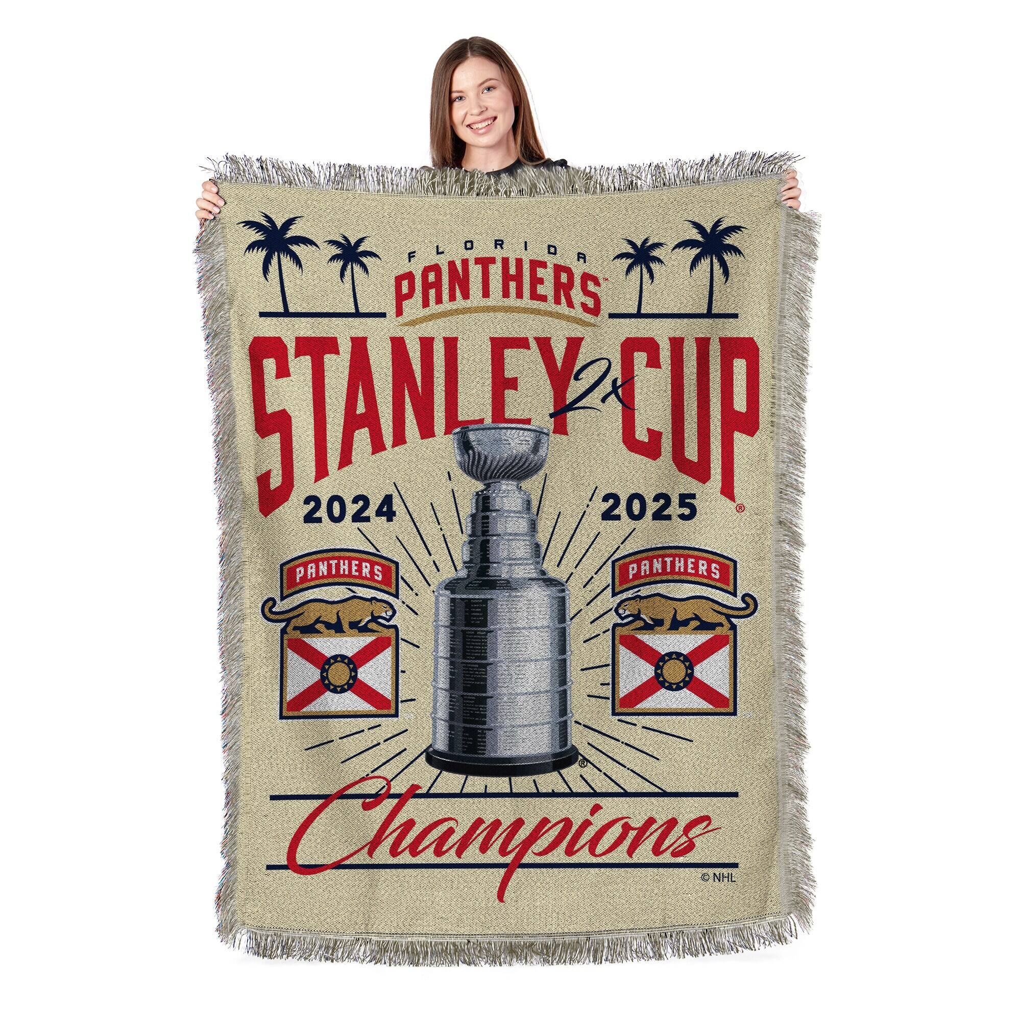 Florida Panthers  
Stanley Cup  
2024 / 2025  
Panthers  
Champions  
© NHL