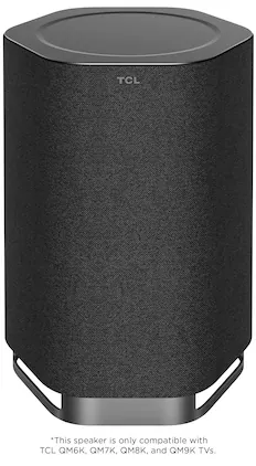 TCL - Z100-SW Wireless Home Theater Subwoofer with Dolby Atmos FlexConnect Technology - Black