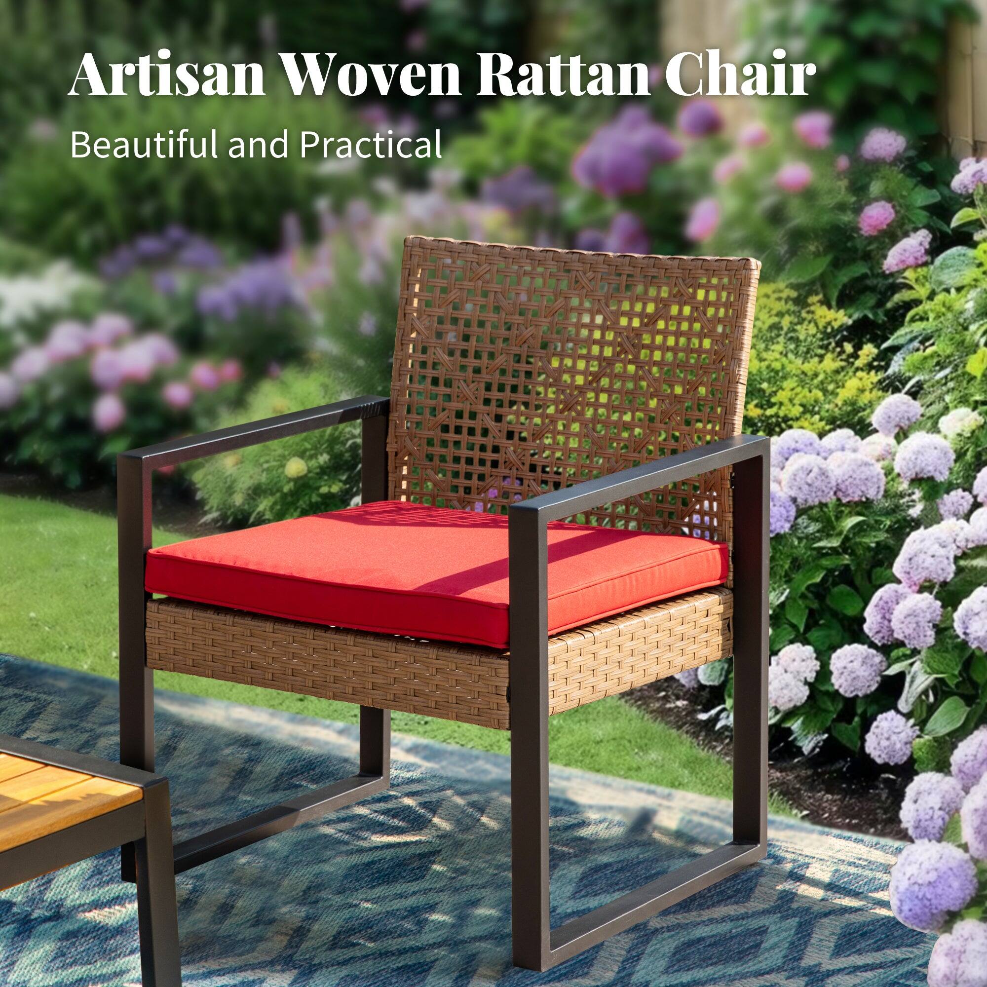 Artisan Woven Rattan Chair  
Beautiful and Practical