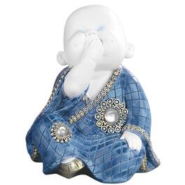FC Design - 6.75"H Monk No Speak Figurine Statue Office Desk Tabletop Home Decor Gift - Multi-Color