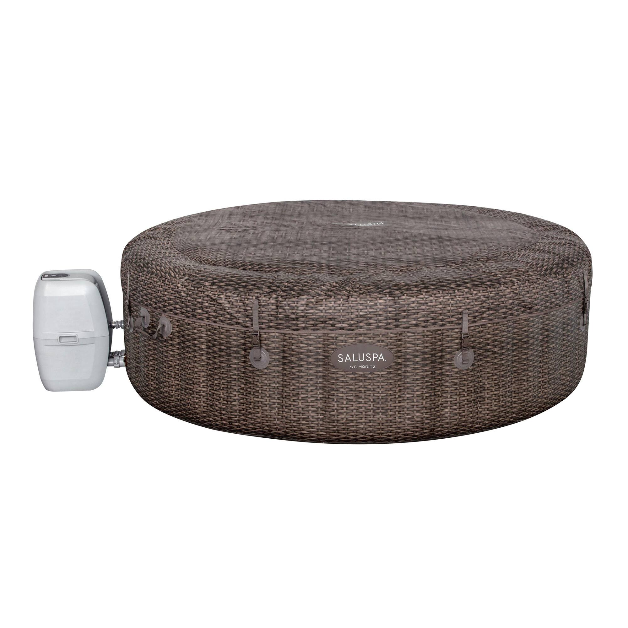 Alt View 10. Bestway - Bestway SaluSpa St Moritz Hot Tub & PureSpa Cup Holder w/ Refreshment Tray - Brown.