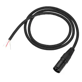 Unique Bargains - Audio Extension Cord XLR Male to Bare Wire Open End Microphone Cable, 3-Pin XLR, for DJ PA Amplifier Subwoofer - Black