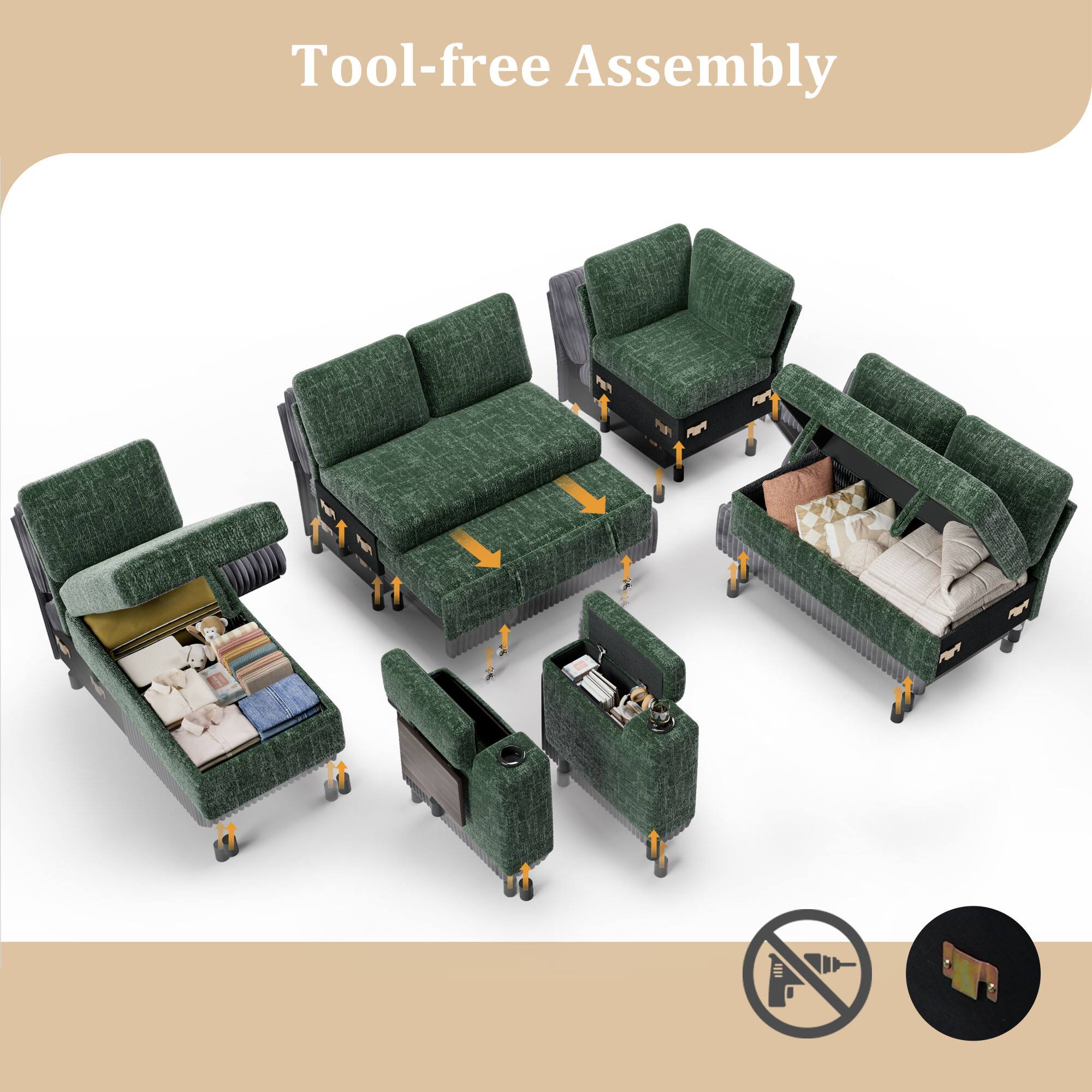 Tool-free Assembly